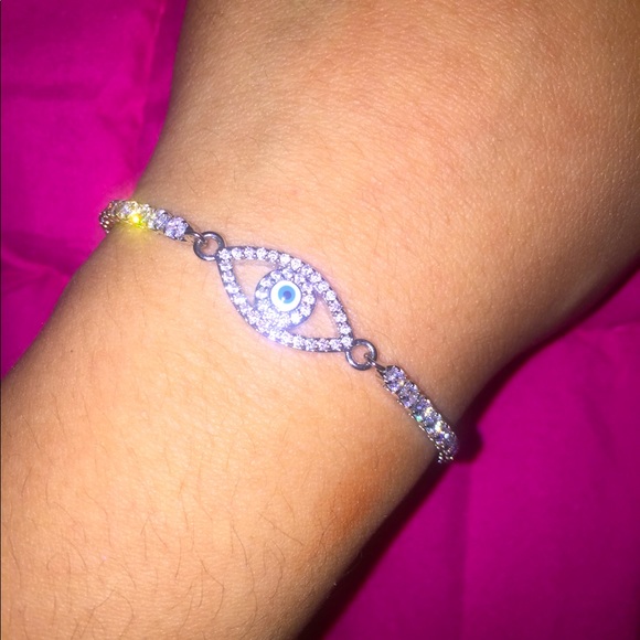 Sterling Silver Swarovski Crystal Bracelet - Picture 2 of 3